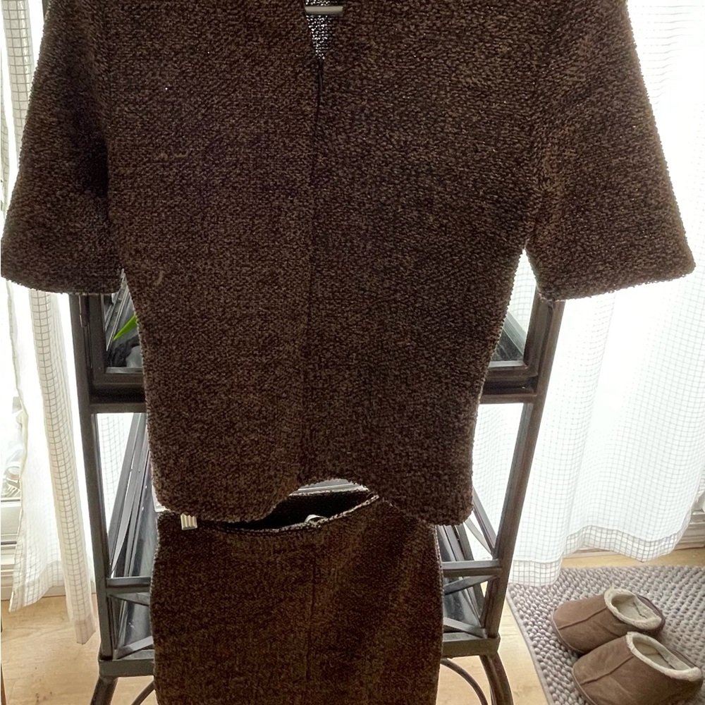 Zara Brown Women's Sweater Skirt Set - Picture 1 of 5